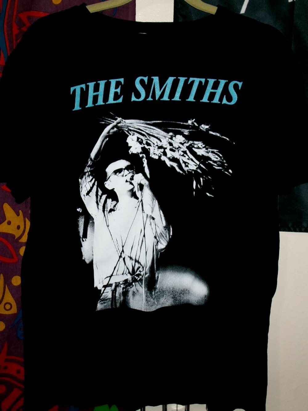 the smiths morrissey live photo small tee - uk alternative indie Johnny marr pop